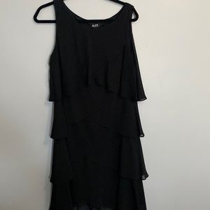 Black knee length dress